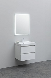 Aquanet Мебель для ванной Вега 60 подвесная белая глянцевая – фотография-2