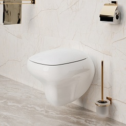 Ambassador Сиденье для унитаза Diamond белое – фотография-8