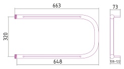 Стилье Полотенцесушитель П-образный 2П 32х65 – фотография-3