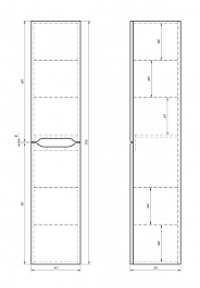Dreja Пенал для ванной "QL 35" белый – фотография-2