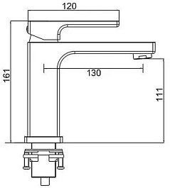 Gappo Смеситель для раковины G17-9 G1017-9 оружейная сталь – фотография-2