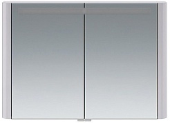 Am.Pm Зеркальный шкаф Sensation 100, с подсветкой, серый шелк – фотография-1