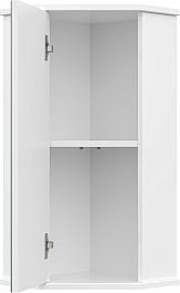 Misty Зеркальный шкаф Лилия 34 угловой белый – фотография-4