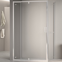 RGW Душевой уголок Passage PA-078-1 (PA-008 + Z-060-2) 80x100 профиль хром стекло прозрачное – фотография-1