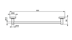 Ideal Standard Полотенцедержатель IOM 60 см – фотография-2