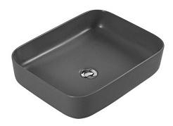 Aquatek Накладная раковина Вега 50 AQ5515-MG матовая серая – фотография-1