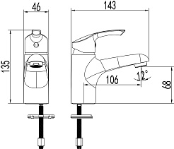 Lemark Смеситель для раковины Plus Strike LM1130C хром – фотография-2