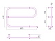 Стилье Полотенцесушитель электрический №05 G-образный 400х650 – фотография-4