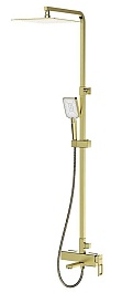 Gappo Душевая стойка G17-3 G2417-3 золотой сатин – фотография-1