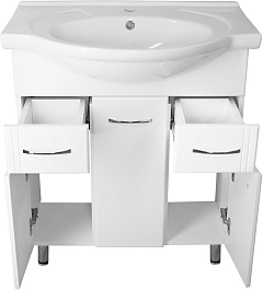 Style Line Тумба под раковину Эко Стандарт №26 75 (Байкал) белая – фотография-2