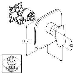 Kludi Смеситель "Ambienta 536550575" – фотография-2