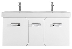 Водолей Тумба с раковиной "Астрид 120" белая, с одним ящиком