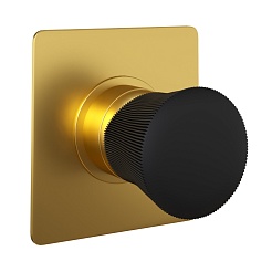 Paini Смеситель для душа Domus 18PJ690PZ встраиваемый, брашированные золото/чёрный – фотография-1