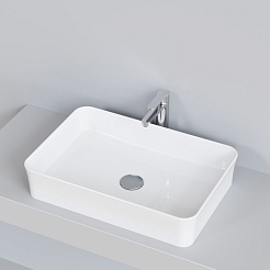 Ambassador Раковина накладная Conrad 54.8 белая – фотография-5