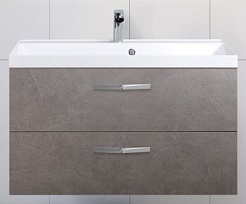 BelBagno Тумба с раковиной AURORA 900 Pietra Grigio, ручки хром – фотография-1