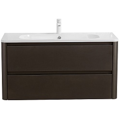 Cezares Тумба с раковиной Relax 100 подвесная оружейная сталь – фотография-2