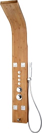 Denberg Душевая панель LT-202 с термостатом светлое дерево – фотография-1