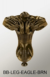 BelBagno Акриловая ванна BB04-BRN-BIA, ножки BB-LEG-EAGLE-BRN – фотография-3