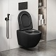 Grossman Унитаз подвесной Color GR-4411BMS черный матовый – картинка-19