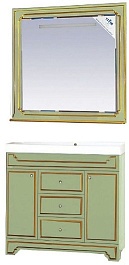 Misty Мебель для ванной Praga 90 салатовый/патина – фотография-1