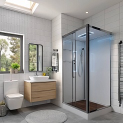 Avacan Душевая кабина 120/90 Z2912LED прозрачная – фотография-14