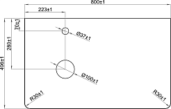 Brevita Столешница Pallisandro 80 мрамор – фотография-3