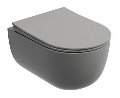 Ceramicanova Подвесной унитаз Modena Rimless CN6063MH антрацит матовый – фотография-1