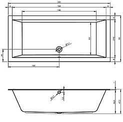 Riho Акриловая ванна LUGO 200х90 R – фотография-3