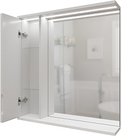Mixline Зеркальный шкаф Лайн 60 L белый – фотография-3