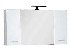 Aquanet Зеркало для ванной "Данте 60" (камерино 2 навесных шкафчика) – фотография-1