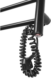 Domoterm Полотенцесушитель электрический Классик DMT 109-6 40x81 ЧРН EK R черный – фотография-3