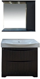 Misty Мебель для ванной Элвис 85 R напольная венге – фотография-1