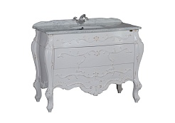 Demax Тумба с раковиной "Афины 120" белая ретро – фотография-4