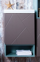 Бриклаер Мебель для ванной Кристалл 50 с нишей – фотография-2