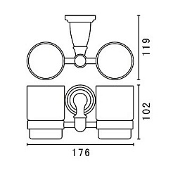 Art&Max Два стакана Bianchi AM-E-2602-D-Br – фотография-2