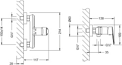 Lemark Смеситель для душа Point LM0303C хром – фотография-2