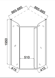 Taliente Душевой уголок 90/90 TA-09093-1CB – фотография-4