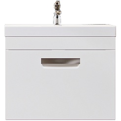 Velvex Тумба с раковиной Estea 50.1Y белая матовая – фотография-1