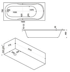 Bas Акриловая ванна Ибица 150 – фотография-5