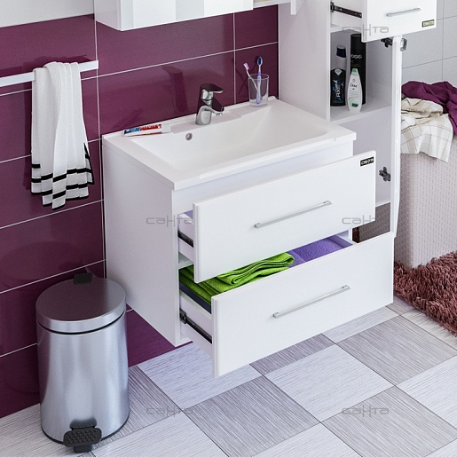 СанТа Тумба для умывальника Омега 65 подвесная – картинка-3