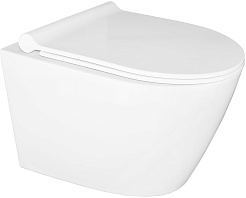 Azario Унитаз подвесной Nova AZ-2217 безободковый белый – фотография-1