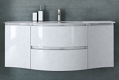 Cezares Тумба с раковиной Vague 140 bianco lucido