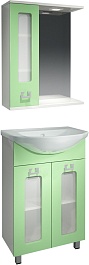 Какса-а Мебель для ванной "Витраж-Цвет 55" L фисташка – фотография-1