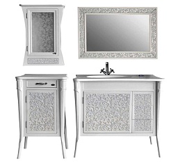 Атолл Мебель для ванной "Валенсия 100" ivory – фотография-2