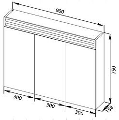 De Aqua Мебель для ванной Ариетта 90, зеркало-шкаф Эколь – фотография-12