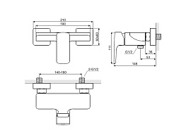 Excellent Смеситель для душа KERIA AREX.2008CR хром – фотография-2