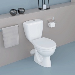 Керамин Унитаз-компакт Фест двухрежимный сиденье дюропласт 4810531150923 – фотография-4