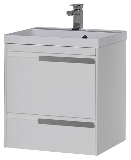 Aquanet Тумба с раковиной "Тиволи 60" белая – картинка-5