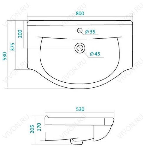 Onika Мебель для ванной Эльбрус 80.13 L – фотография-4