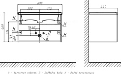 Velvex Тумба с раковиной Klaufs 70.1Y белая – фотография-5